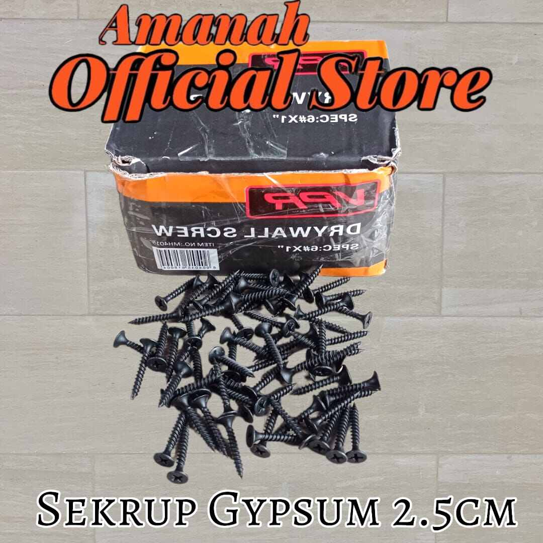 Sekrup Gypsun X Skrup Gypsum Hitam Inch Cm Pcs Lazada Indonesia