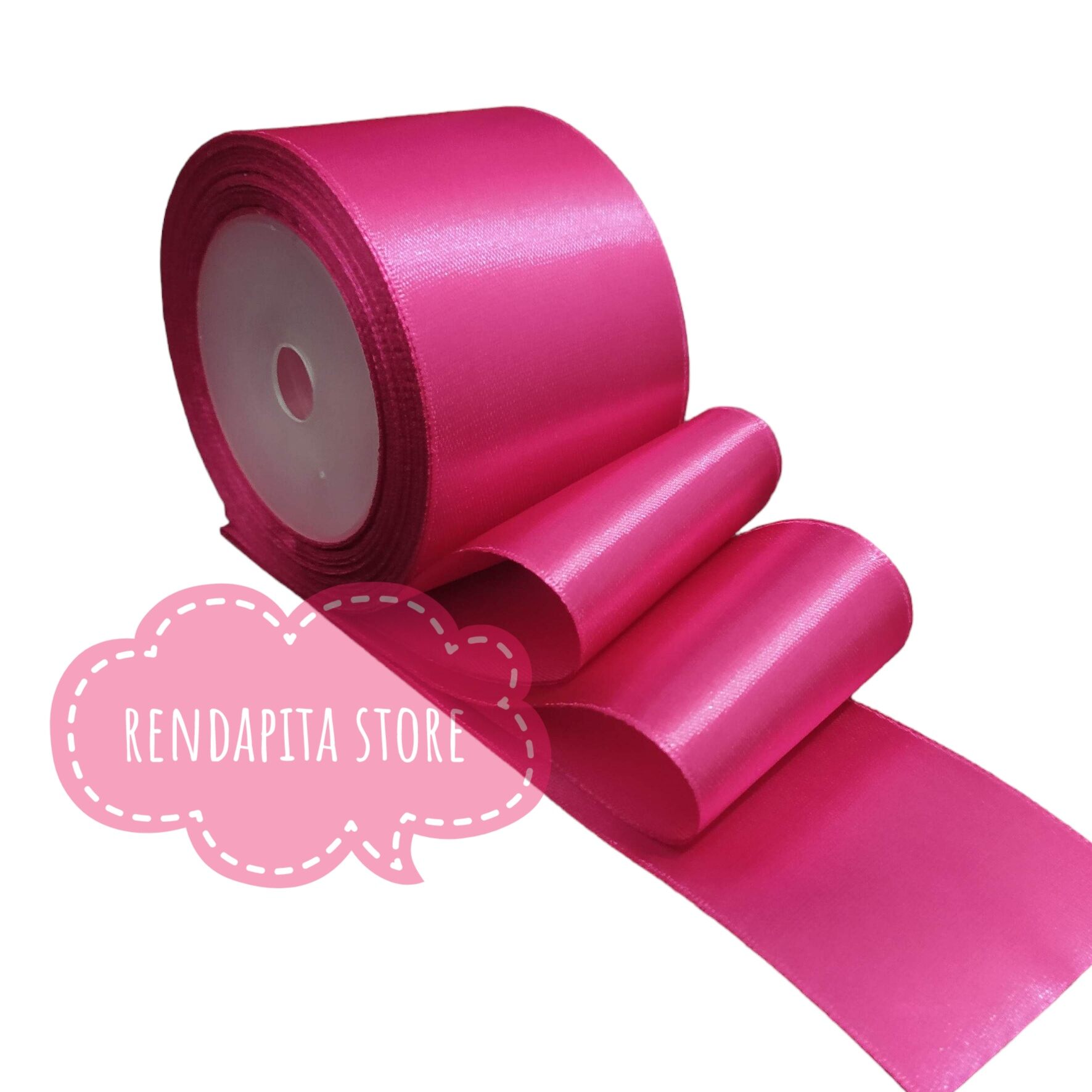 PITA SATIN 4CM PER ROL PINK FANTA PER ROL