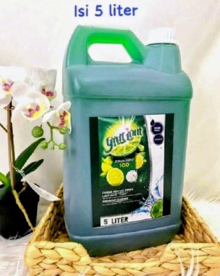 SABUN CUCI PIRING AROMA JERUK NIPIS 5 LITER TANPA STIKER Harga 25,000 rupiah*Gratis Ongkir