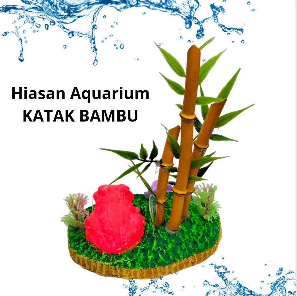 HIASAN KATAK BAMBU HIASAN DEKORASI AQUARIUM AQUASCAPE