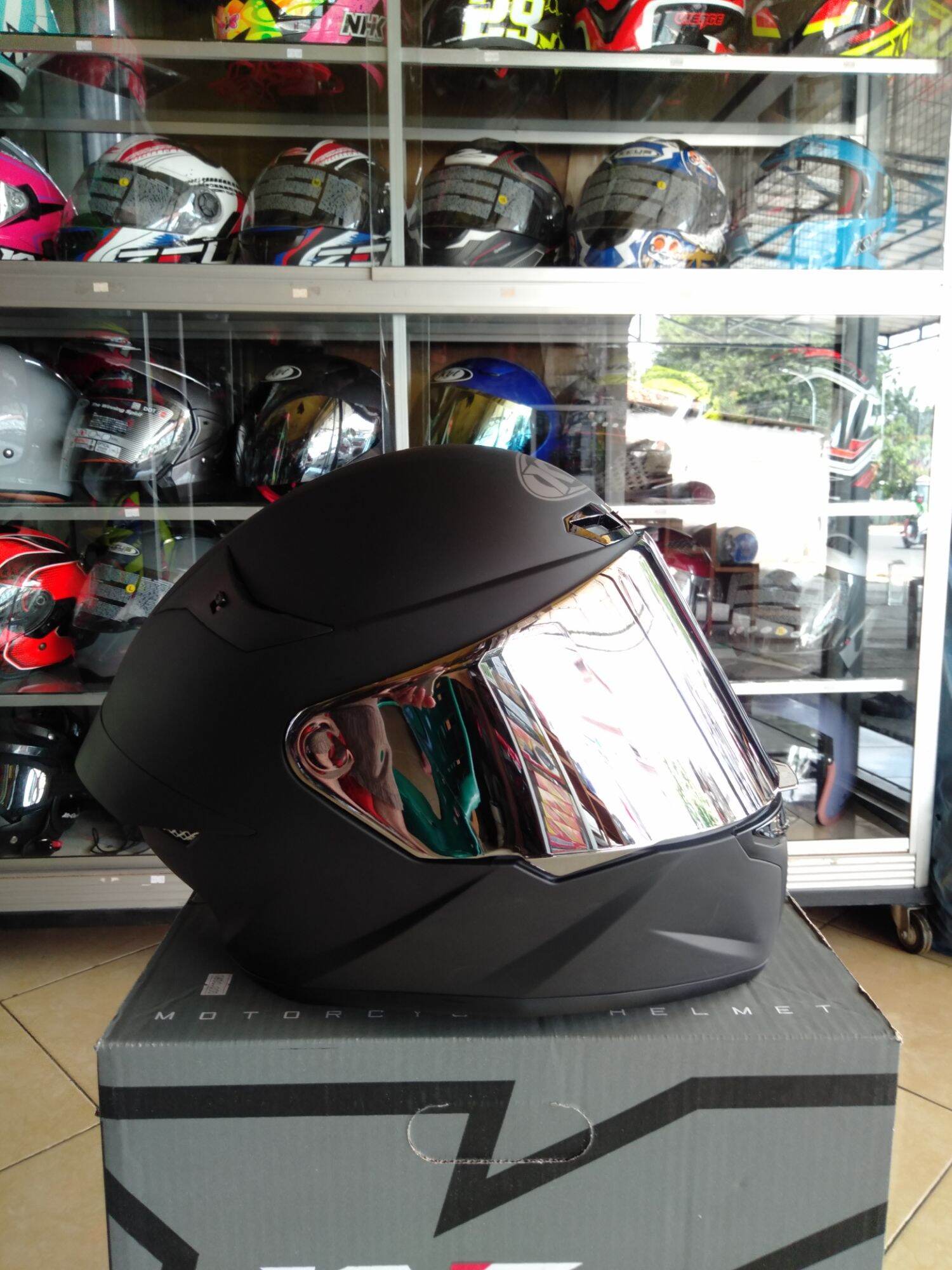 visor kyt tt course iridium silver