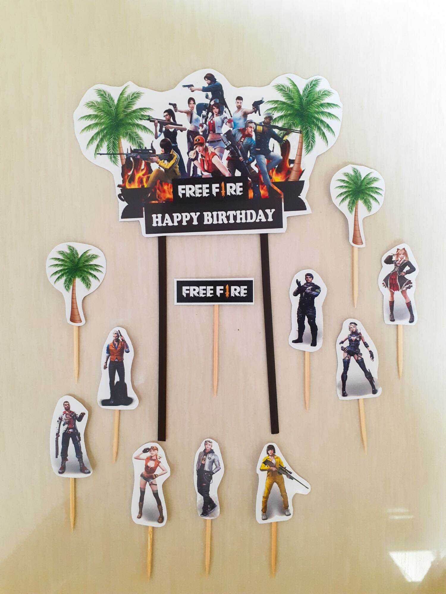 Free Fire cake topper | Shopee Singapore