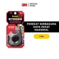 3M Scotch Strong Double Sided Mounting Tape Extreme 6.7Kg 414-S19 19mm X 1.5m / Perekat Isolasi Indoor & Outdoor Mounting Tape 414-S19 19mm X 1.5m