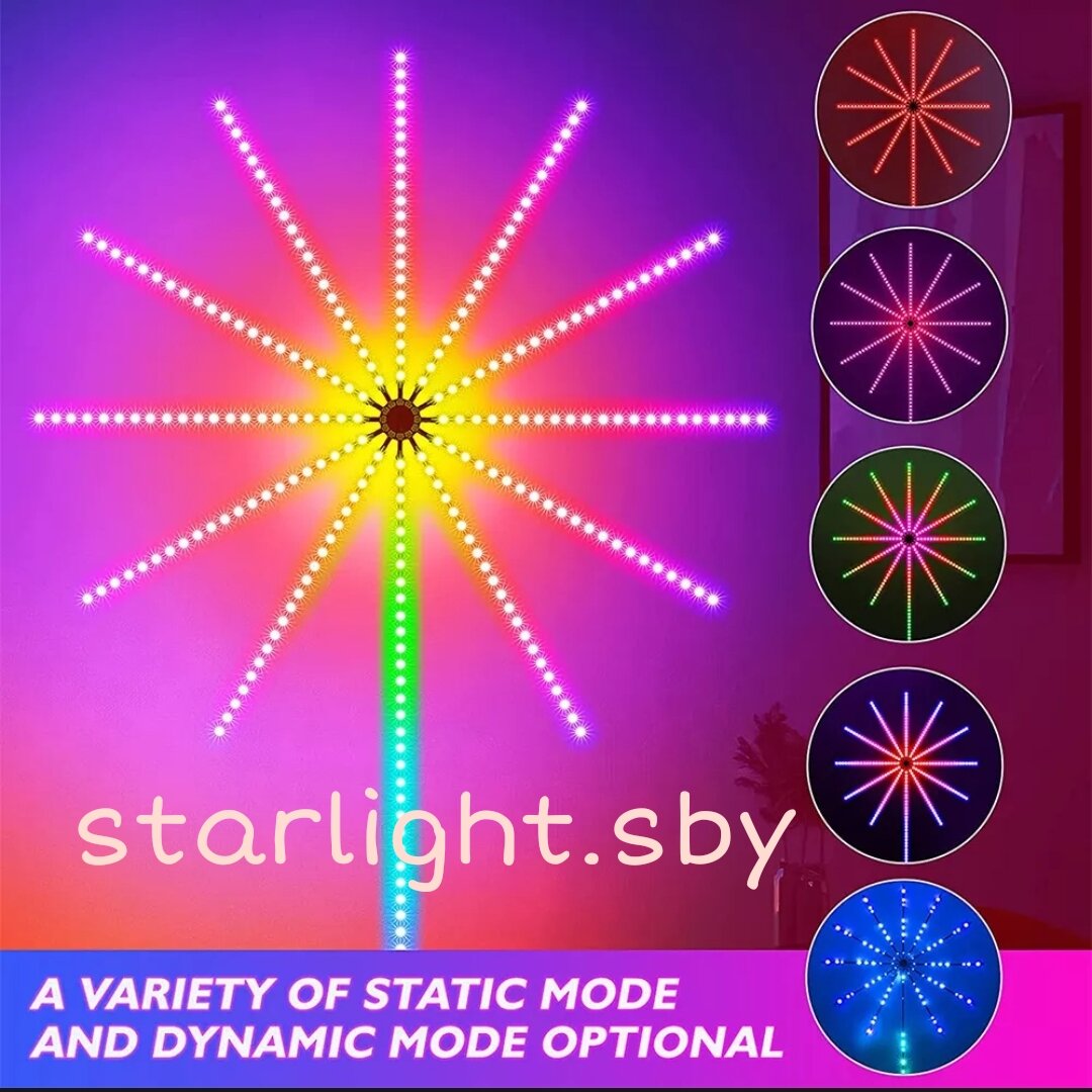Running lampu strip rgb model kembang Api Waterproof LED Hias Dinding USB Full Colour Fairy Lights