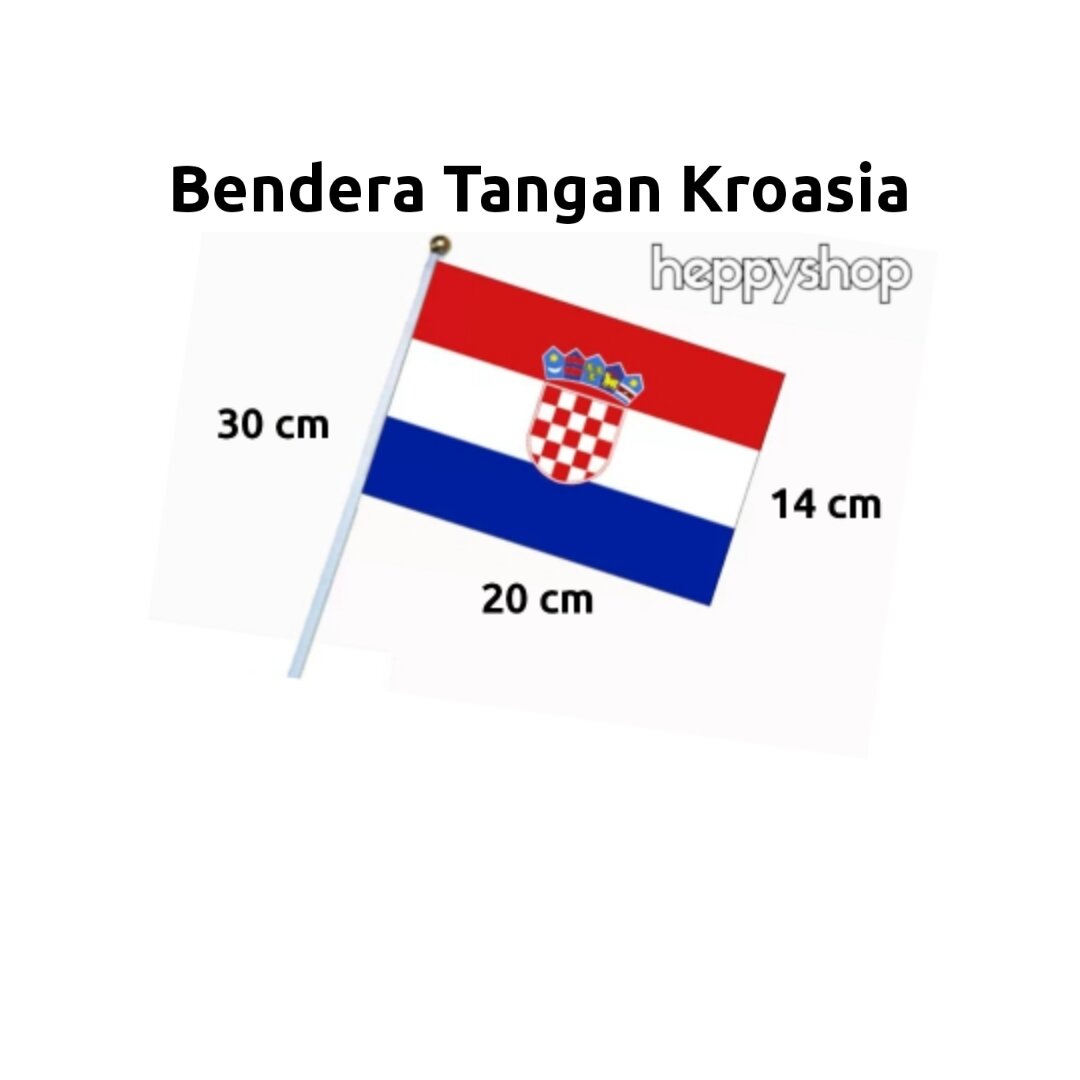 Bendera Tangan Stik Pawai Negara Kroasia Croatia | Lazada Indonesia