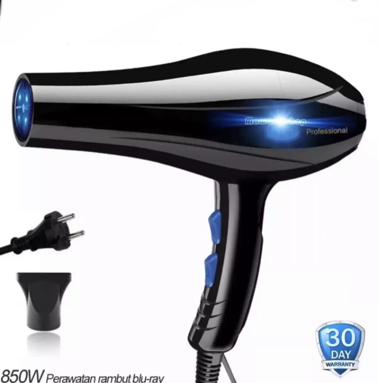 Hair Hairdryer FD 6558 / Hairdryer salon / Tenaga angin Besar -4th gear: strong wind / small wind / hot / cold