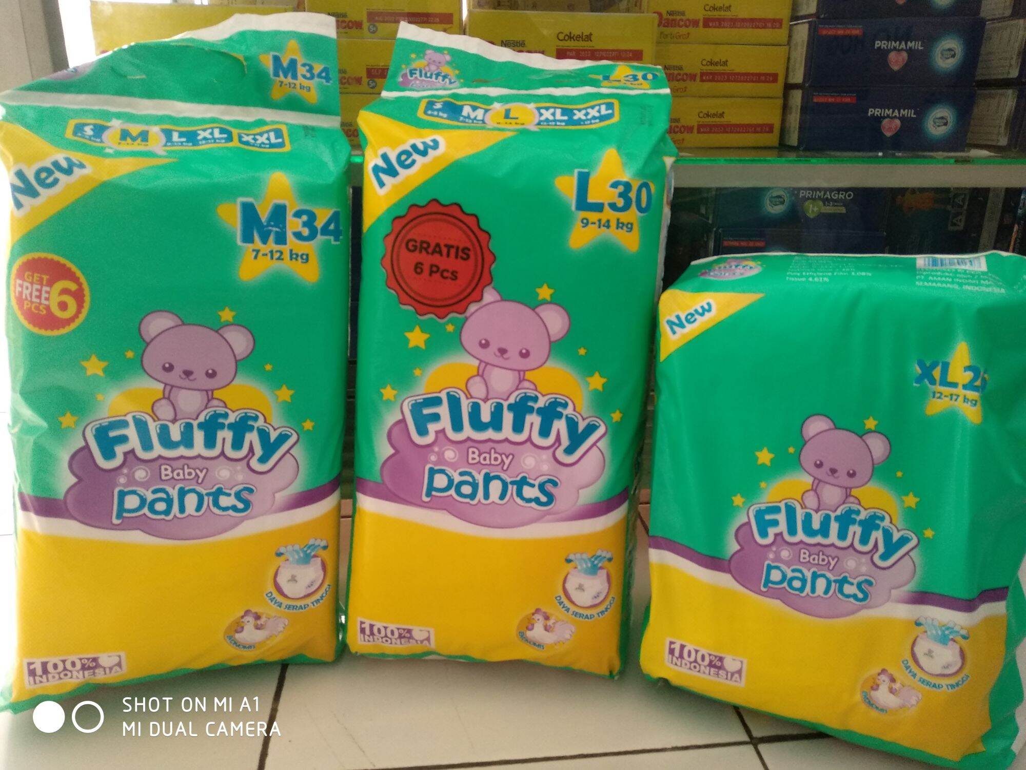 Pampers store fluffy pants