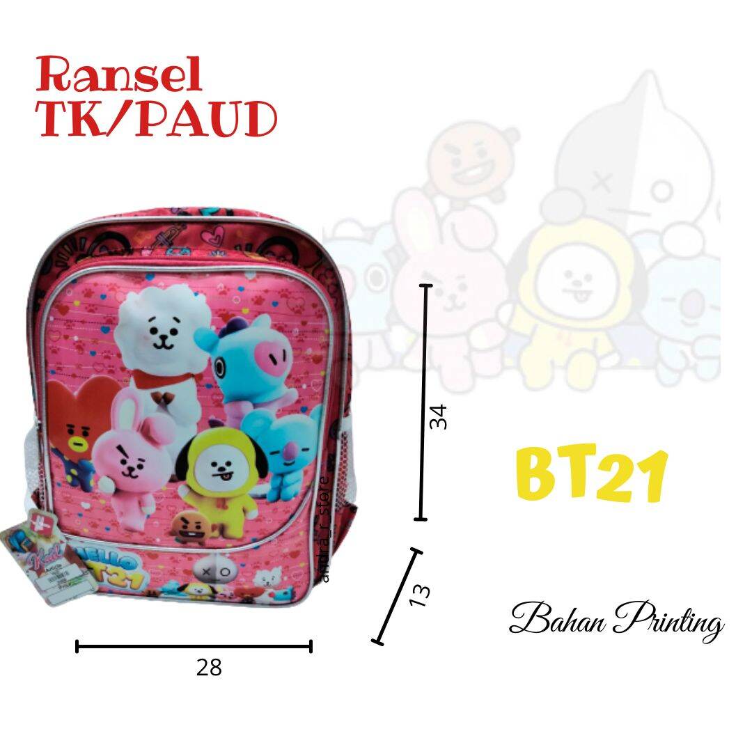 Ransel TK Printing Tas Ransel TK karakter Ransel TK Free fire Ransel