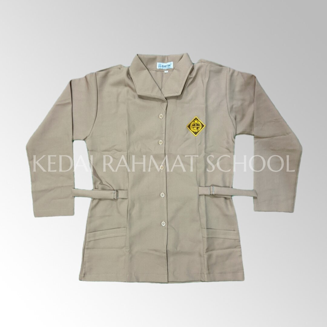 Baju Pramuka SMA SMK Perempuan Tali Gesper Bahan Rapilo Nasional Jumbo