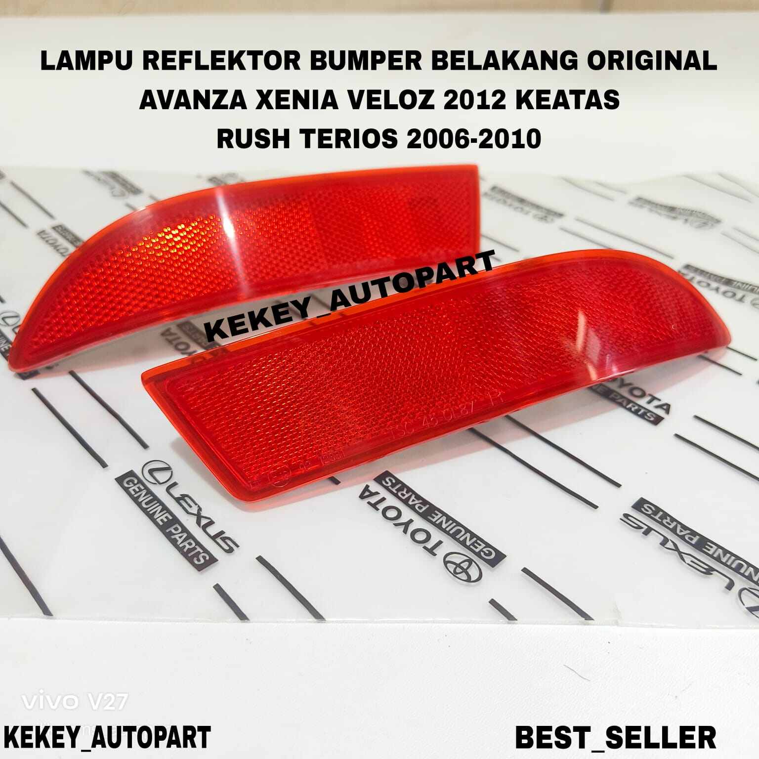 Lampu Reflektor Mata Kucing Bumper Belakang Avanza Xenia Veloz 2012-2025 Rush Terios 2006-2010 Original Harga 50,000 rupiah*Gratis Ongkir