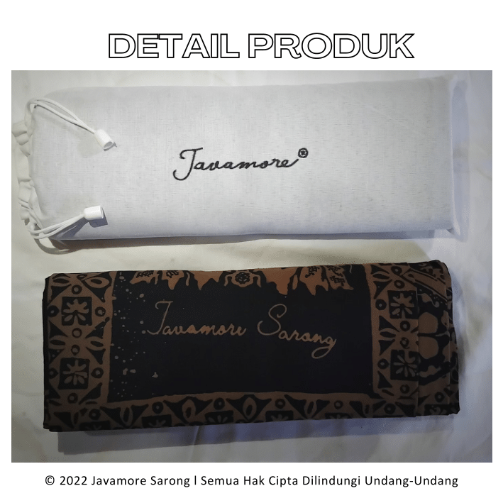 Sarung Batik Santri Sarung Javamore Sarung Batik Katun Goyor Coklat. 