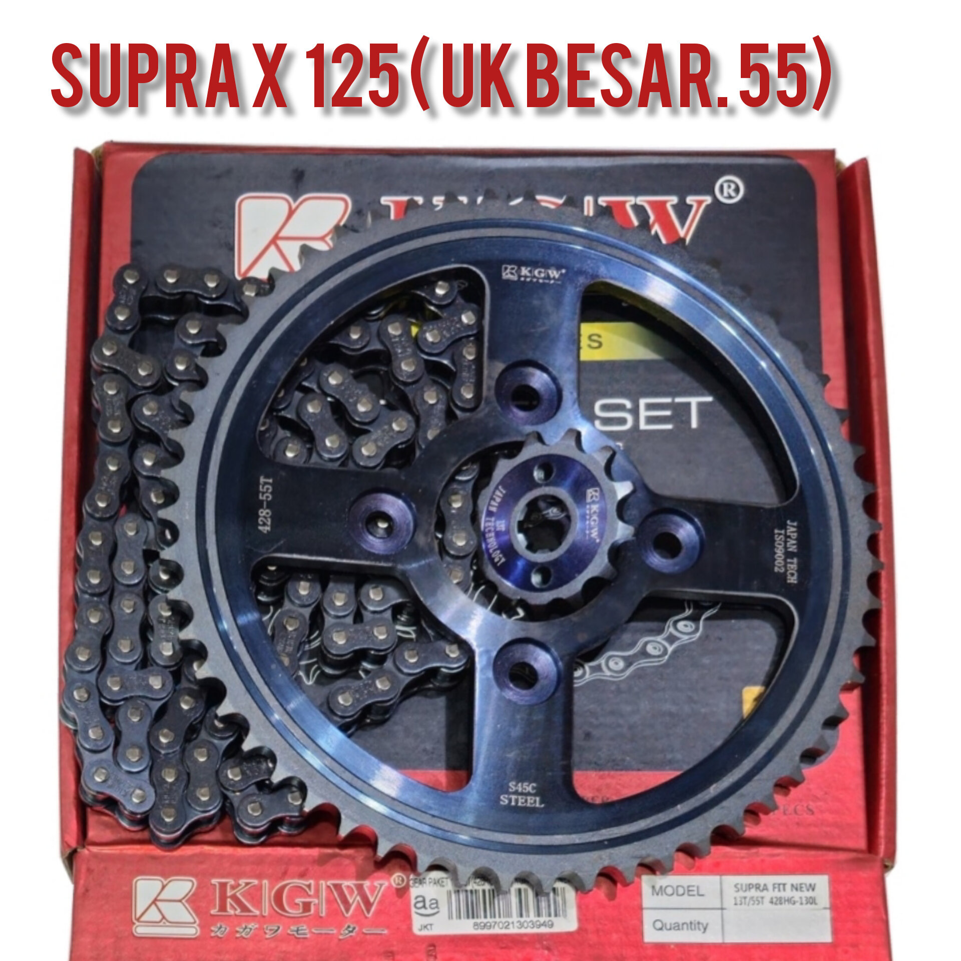 GEAR SET SUPRA X 125 BLACK SERIES UKURAN 55 Lazada Indonesia