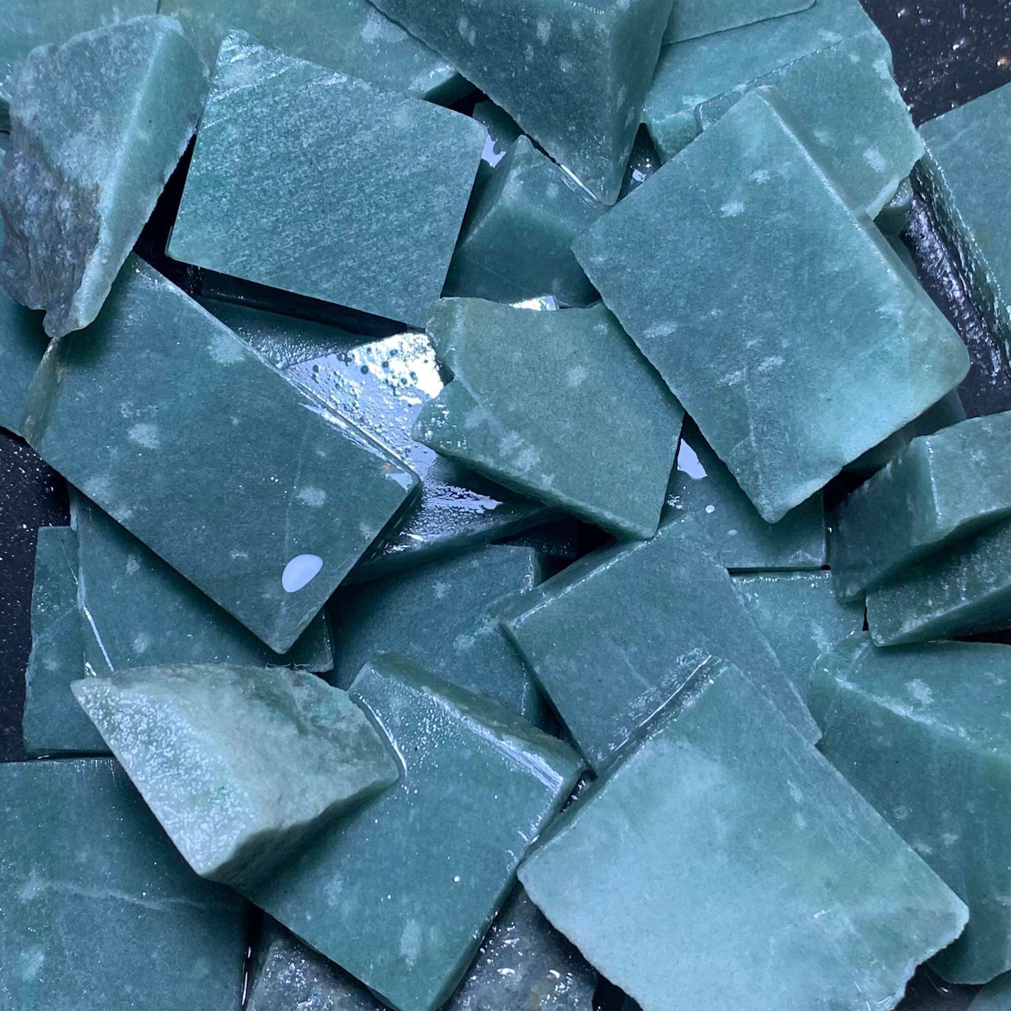 Batu Green Aventurine Super / Bahan Aventurine Green High Quality. 
