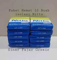 Paket Hemat 10 Buah Isolasi Nitto /Isolasi Push On/Isolasi Listrik / Isolasi Kabel