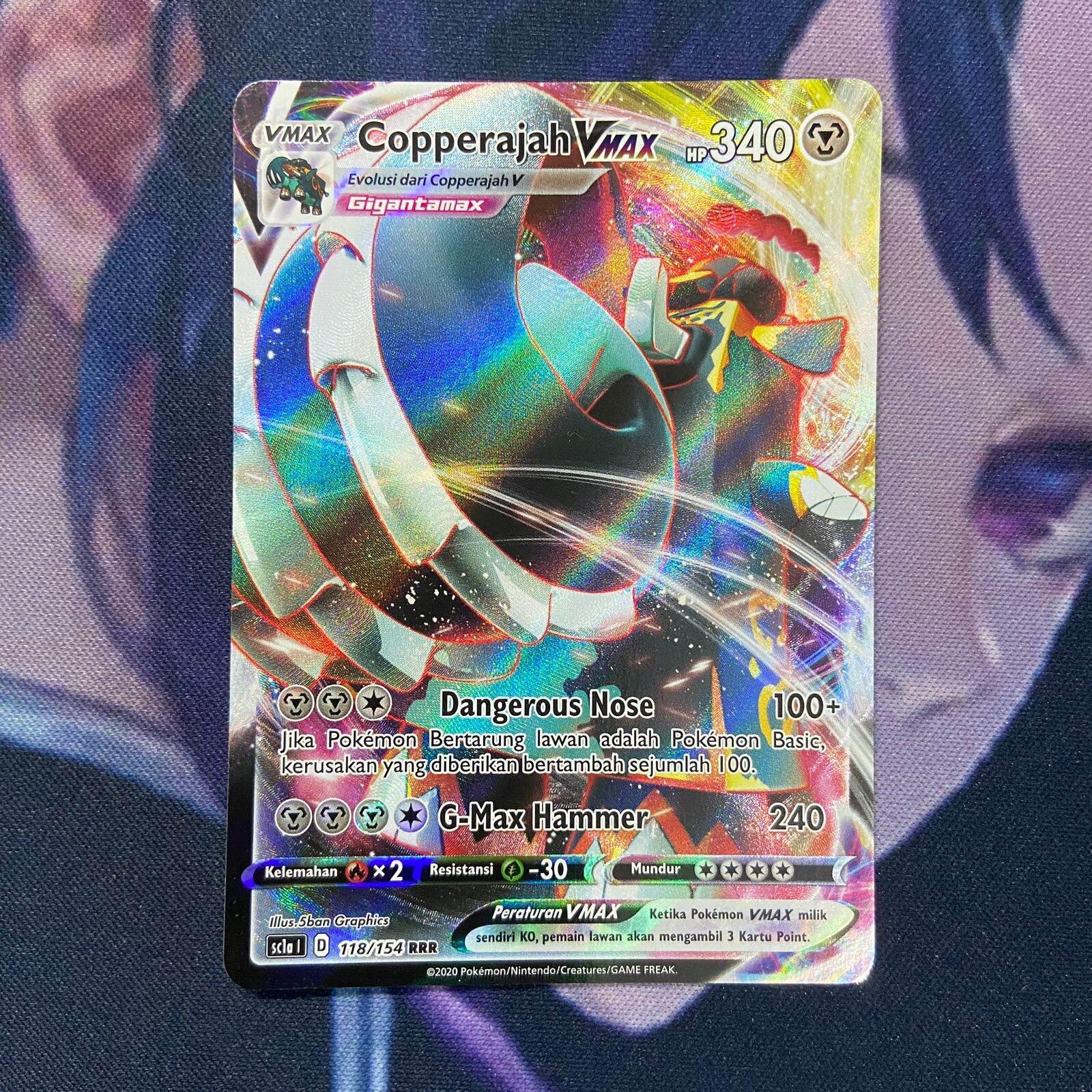 copperajah vmax pokemon card value POKÉMON 2020 COPPERAJAH VMAX (REBEL CLASH) #137 PSA GEM MT 10 main image 1