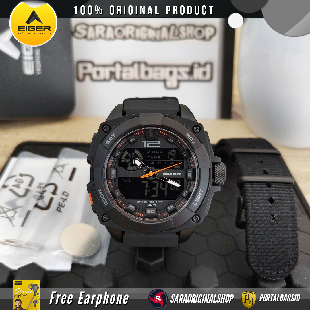Eiger Antero Watch Jam Digital Analog Pria Original Lazada Indonesia