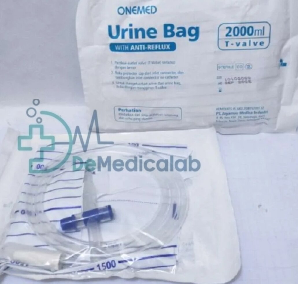 Urine Bag OneMed 2000 ml Kantong Urin Type Hanger Gantungan One Med