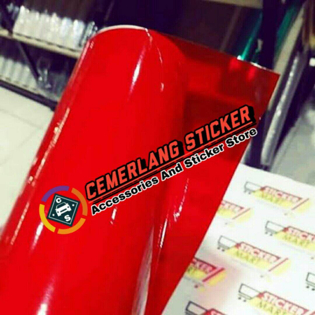 Scothlite Stiker Motor Tranparan Merah Skotlet Tranparan Harga 18,000 rupiah*Gratis Ongkir