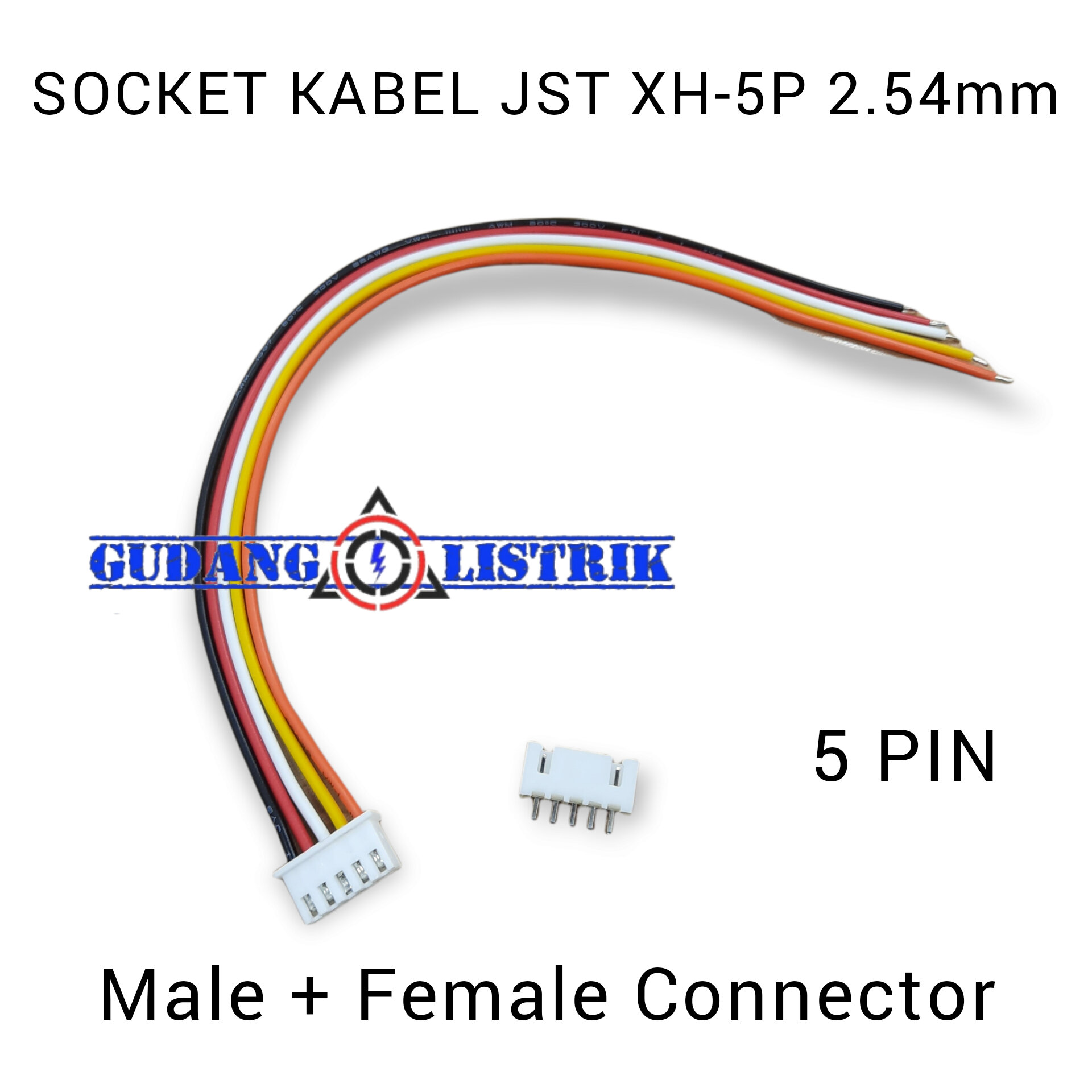 Socket Kabel Jst Xh P Mm Pitch Connector Male Female Awg