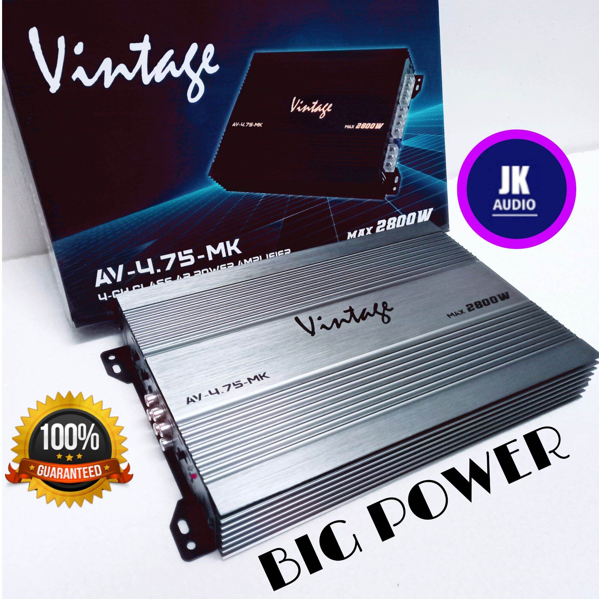 Power Amplifier 4 Channel VINTAGE Power Audio Mobil Lazada Indonesia