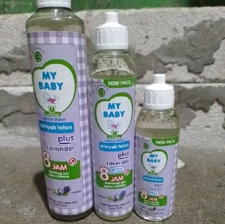 MINYAK TELON MYBABY LAVENDER 8 JAM ( TANPA DUS warna ungu )