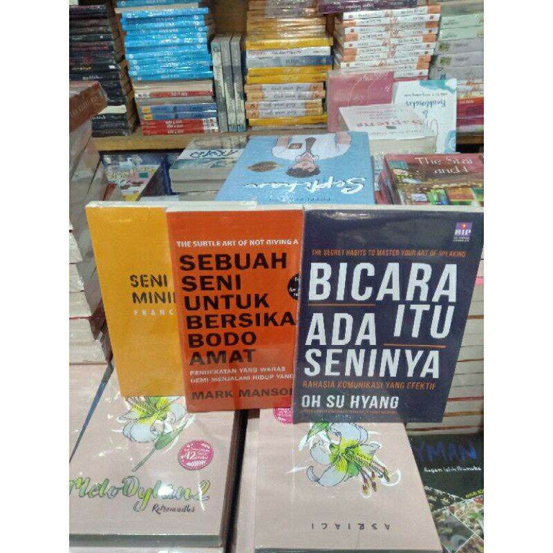 Paket 3 Buku Motivasi Seni  Bersikap Bodoamat Seni  