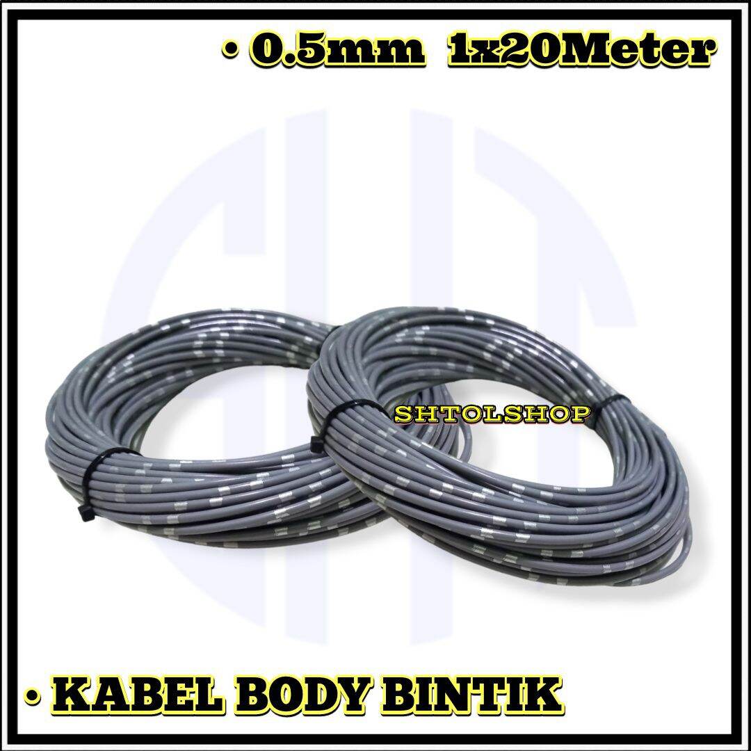 Kabel body bintik 0.5mm 20meter