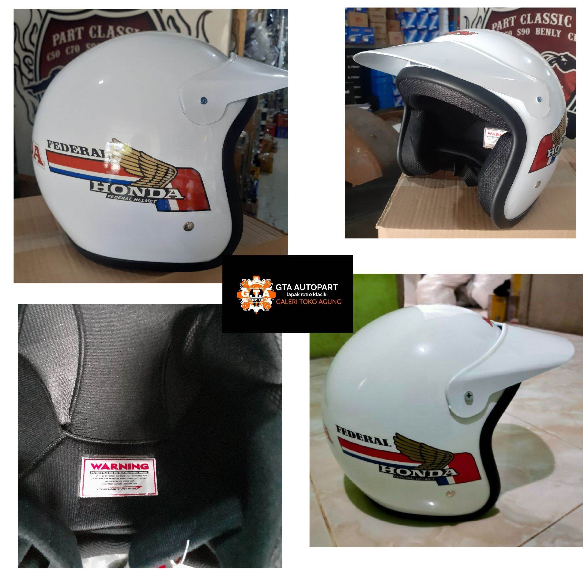 Helm Honda Jadul Honda Astrea Grand GL series Win100 Honda C70 Jadul