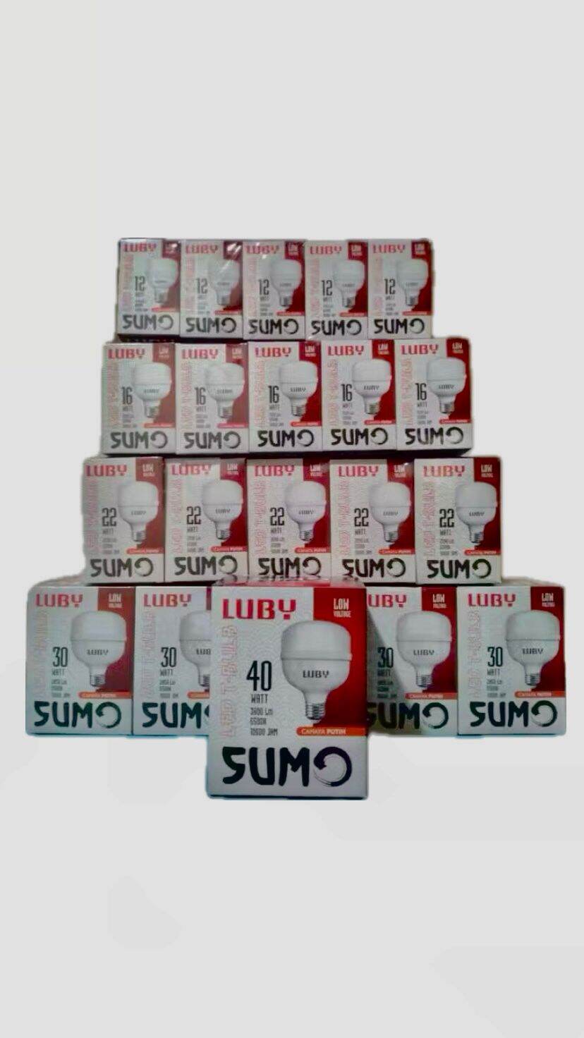Promo for Luby Sumo Capsule Led Bulb Lights 12W/16W/22W/30W/40W Harga 16,811 rupiah*Gratis Ongkir