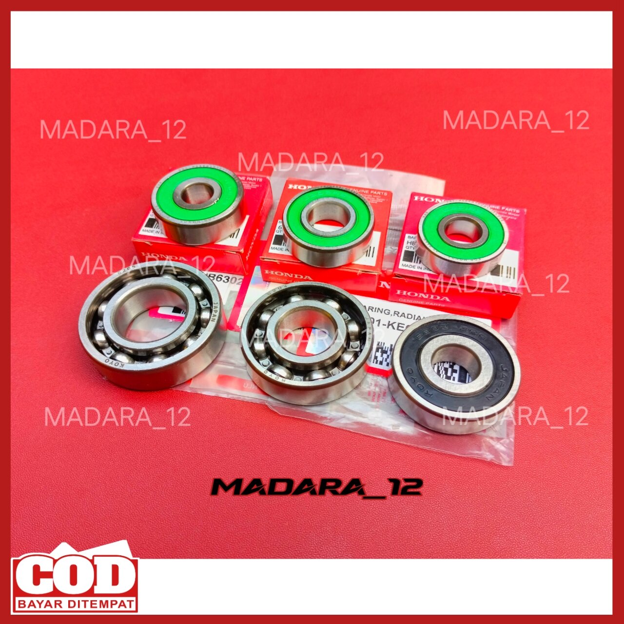BEARING LAHER LAHAR RASIO GEARBOX SET HONDA VARIO 150 VARIO 125 PCX 125
