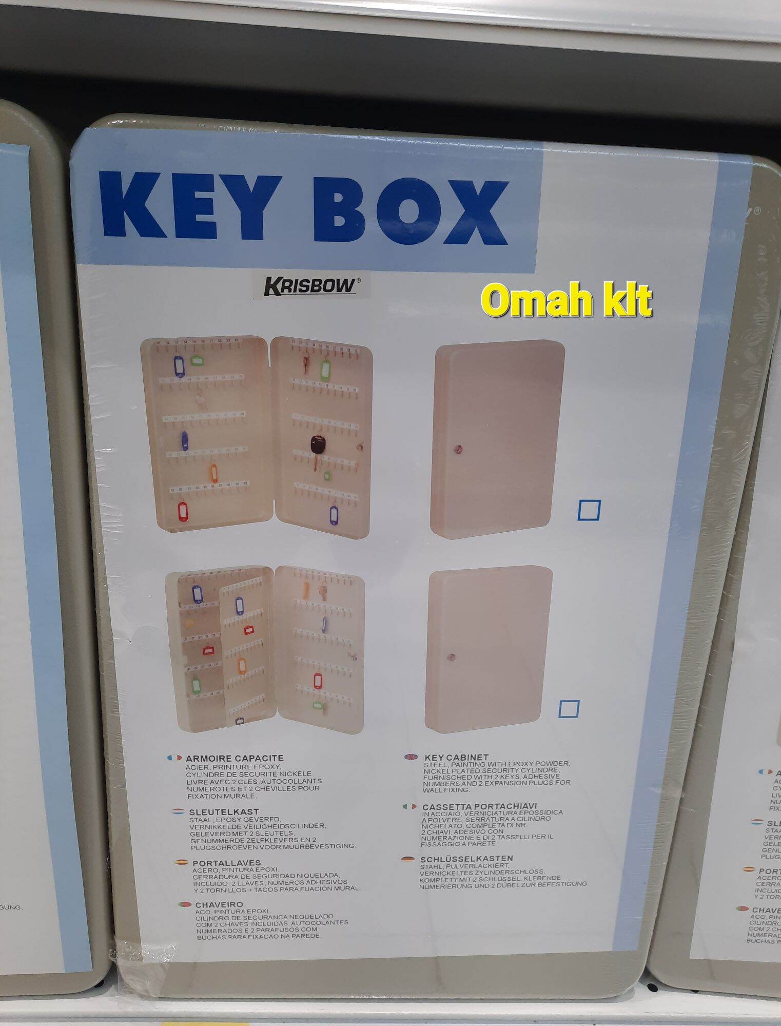 key box krisbow kotak penyimpan kunci kapasitas 100 kunci Lazada