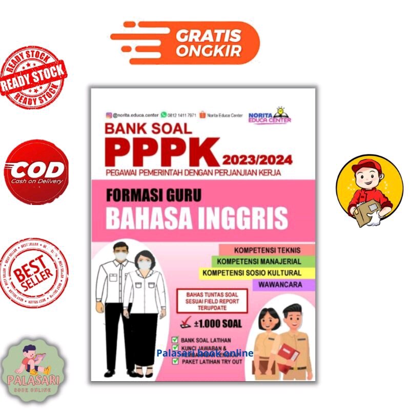 BUKU BANK SOAL PPPK FORMASI GURU BAHASA INGGRIS 2023 2024 | Lazada ...