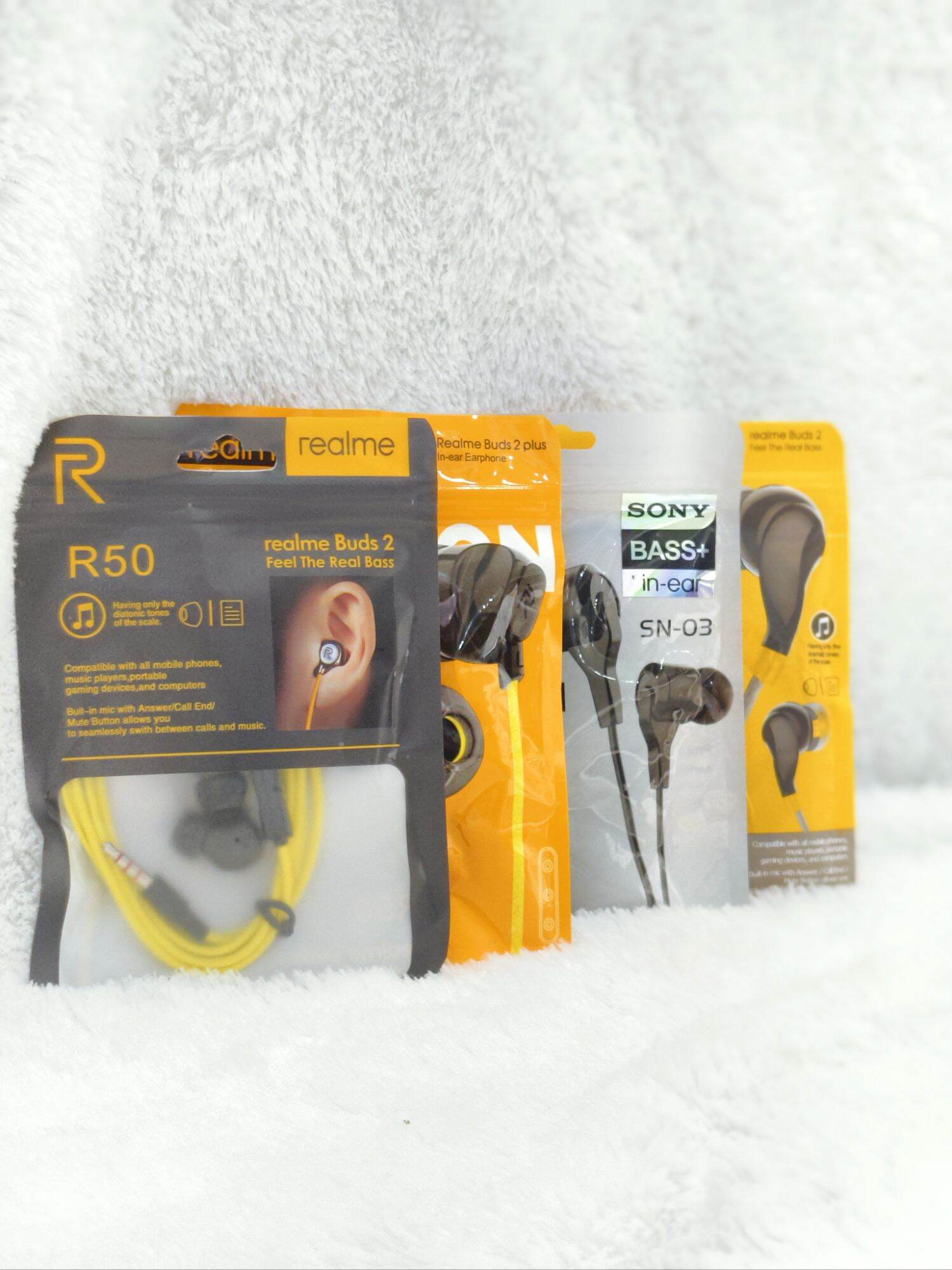 Wireless Headphones Realme Buds Packing Wired Realme Buds Earphone