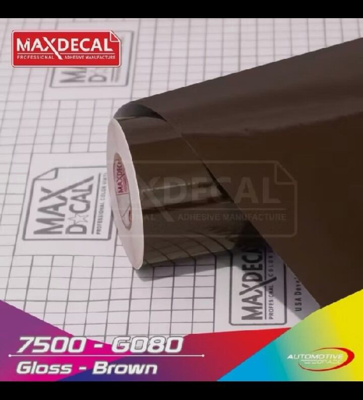 Maxdecal Glossy Brown Motorcycle Sticker (Per Meter) Harga  26,850 Ringgit*Penghantaran Percuma