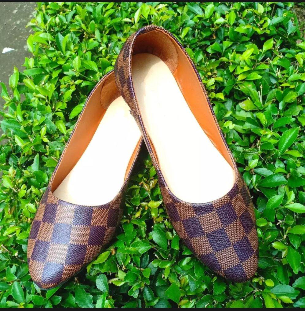 Jual Sepatu Louis Vuit ton Neverline Shoes 50620 - Sepatu LV Wanita Import  sepatu Murah Flat Shoe wanita di lapak MonZy 888