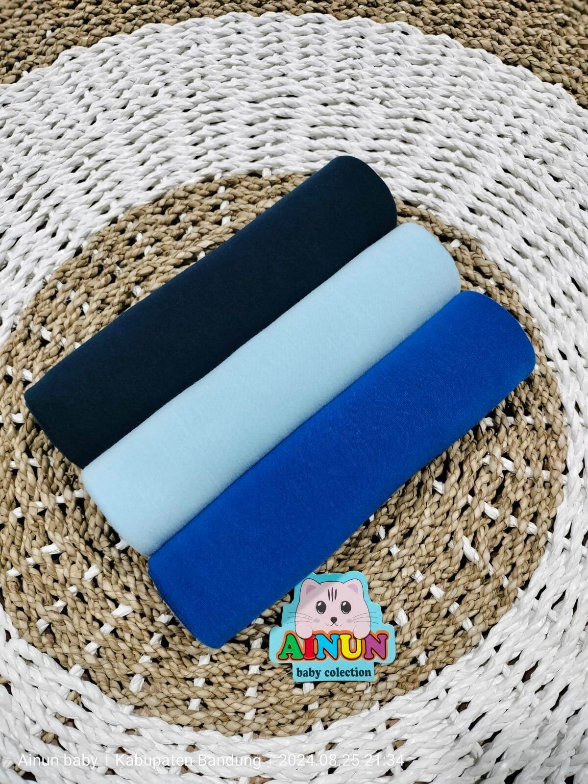 Bedong Bayi Ainun UK Jumbo Pernel Bayi Alas Tidur Bayi Perlengkapan Tidur Bayi isi 6 Pcs dan 3 Pcs