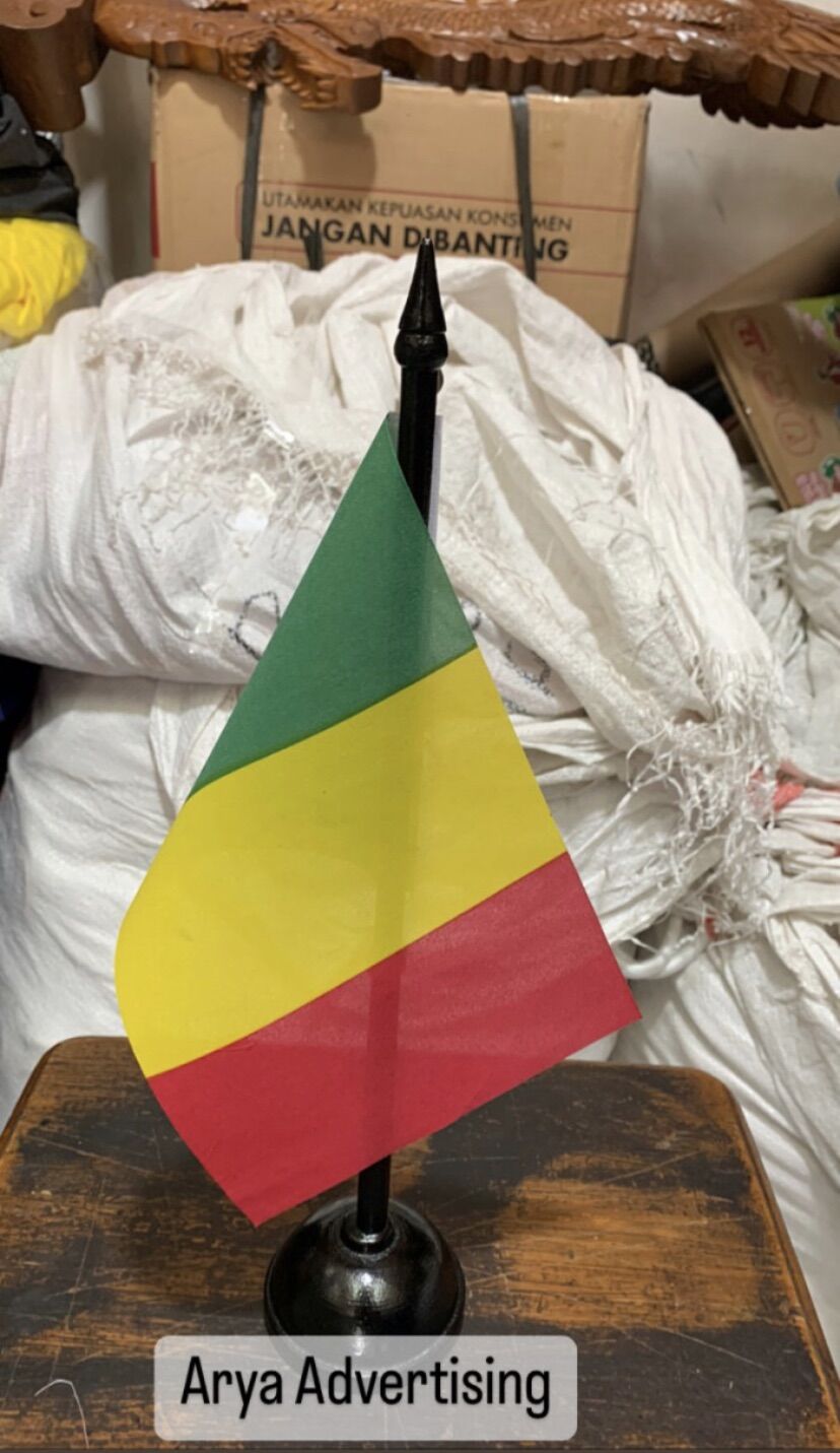 Bendera negara MALI+tiang kayu meja | Lazada Indonesia
