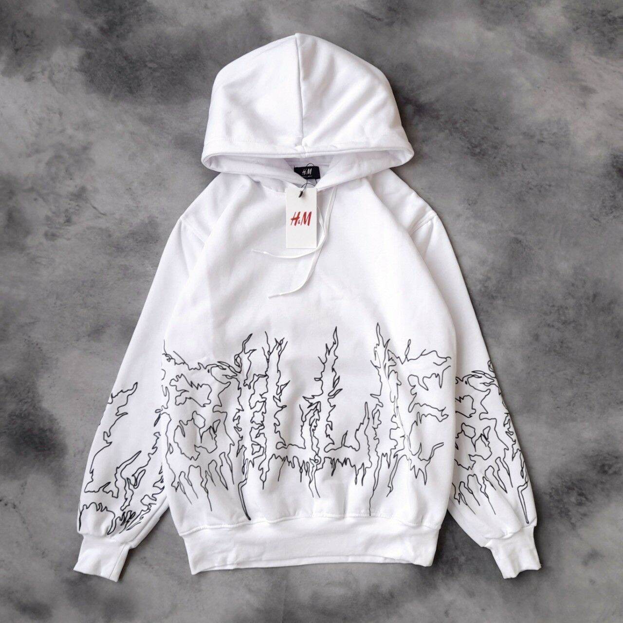 White Sudadera Billie Eilish Blanca Store Eu PANOZON Sudadera
