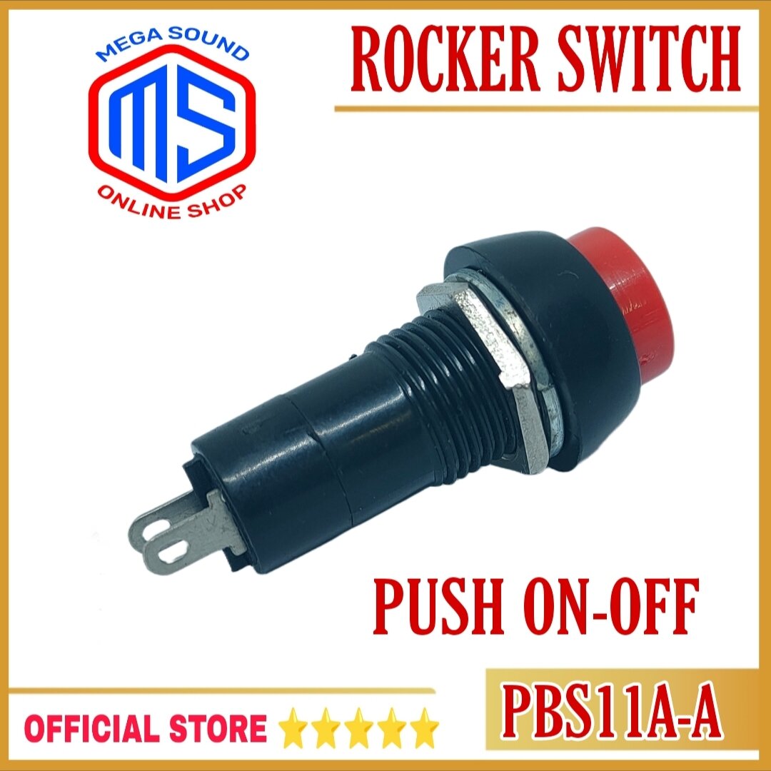 Tombol PUSH On Off Bulat Saklar on off (10pcs) | Lazada Indonesia