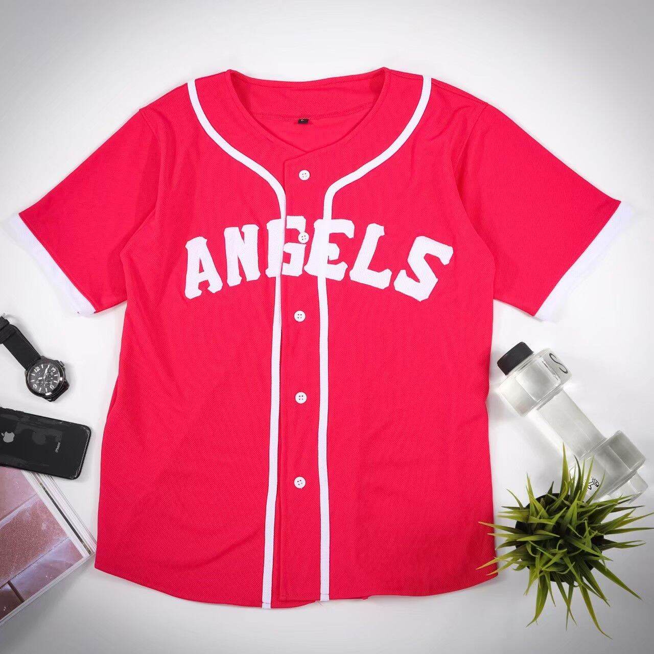 Jersey Baseball Baju Baseball ANGELS Pink Lazada Indonesia