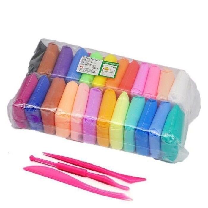 (ISI 2 PACK) PLASTISIN CLAY ANAK MAGIC CLAY MAINAN FANCY MAGIC CLAY SUPER SOFT AND LIGHT 12 WARNA
