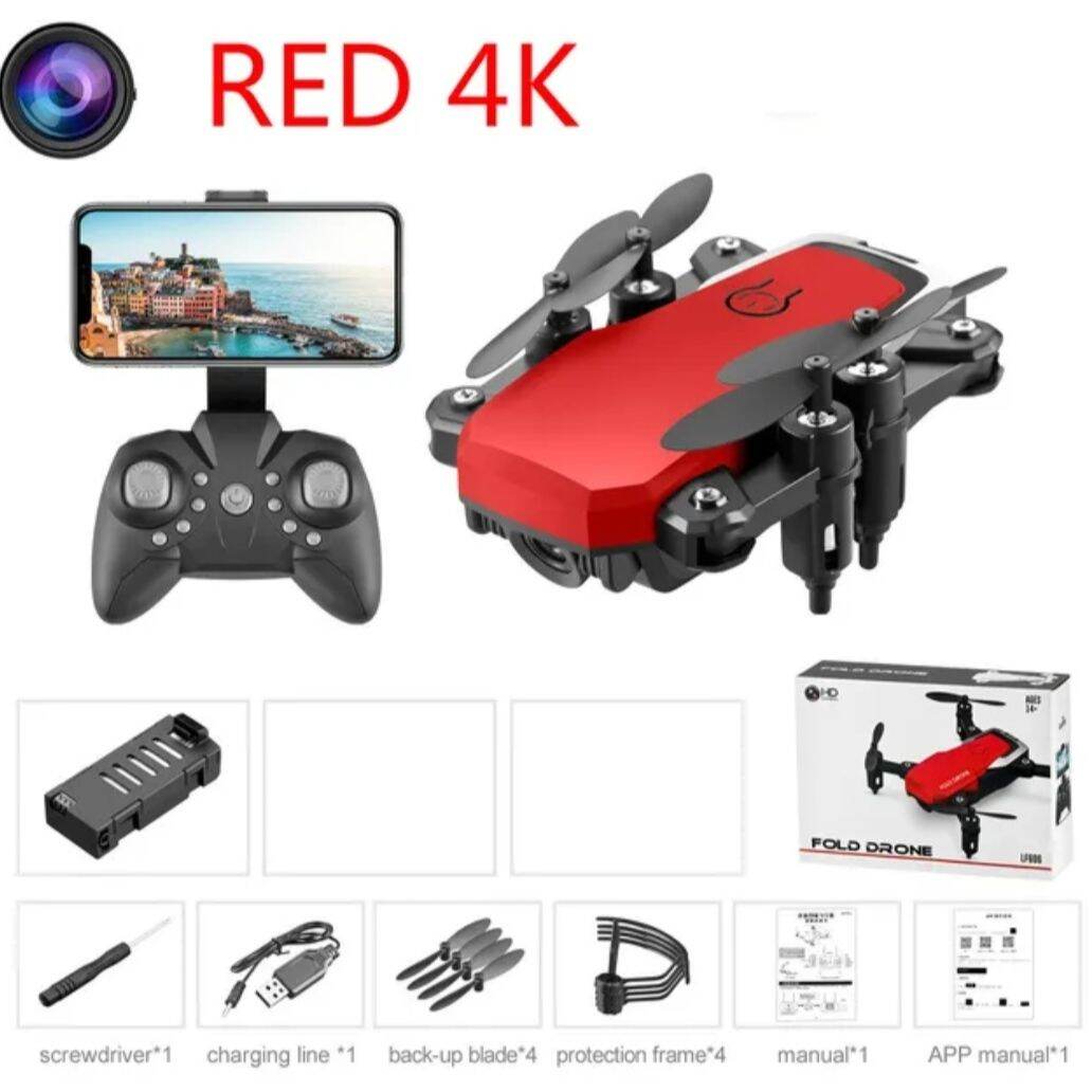 Drone Lipat LF606 Kamera 4K Mini Quadcopter (COD Ready) Lazada