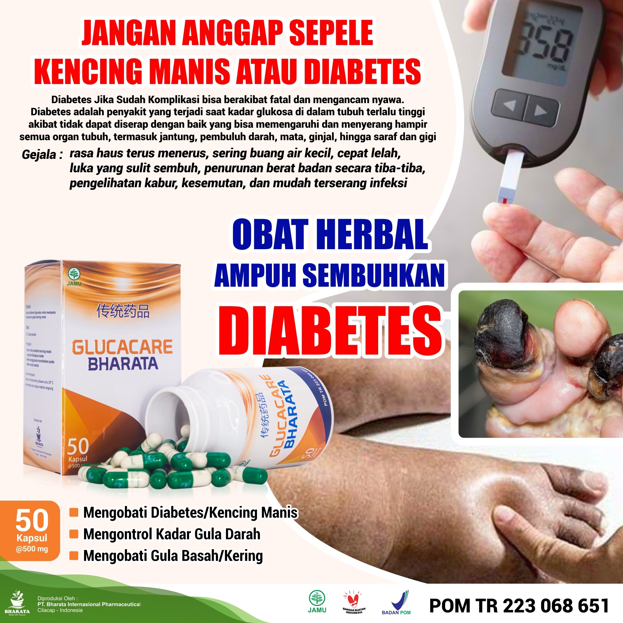 Obat Penyakit Gula Obat Kadar Gula Darah Obat Luka Gula Basah Kering Paling Ampuh Glucacare 5019