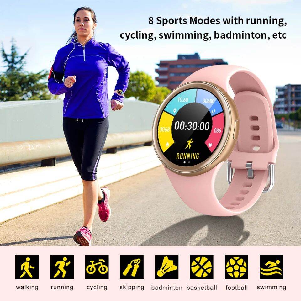Smartwatch Lemfo J2 Original HD Full Touch Screen IP68 42mm HR BP BO |  Lazada Indonesia