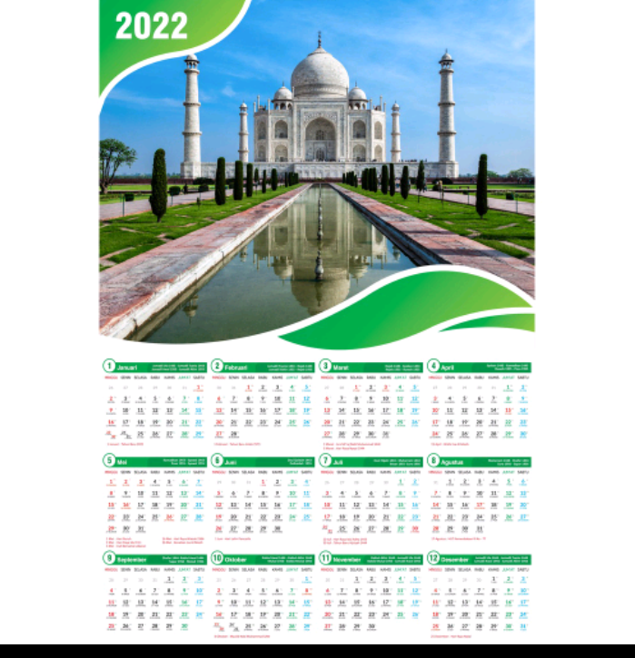 Cetak Kalender Dinding Custom