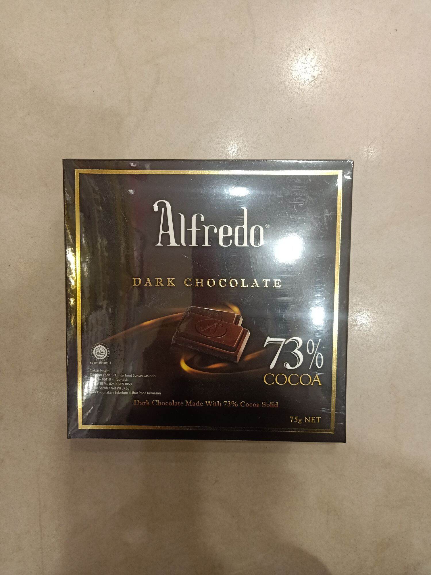 Alfredo Dark Chocolate 73 Cocoa 75 gram Lazada Indonesia