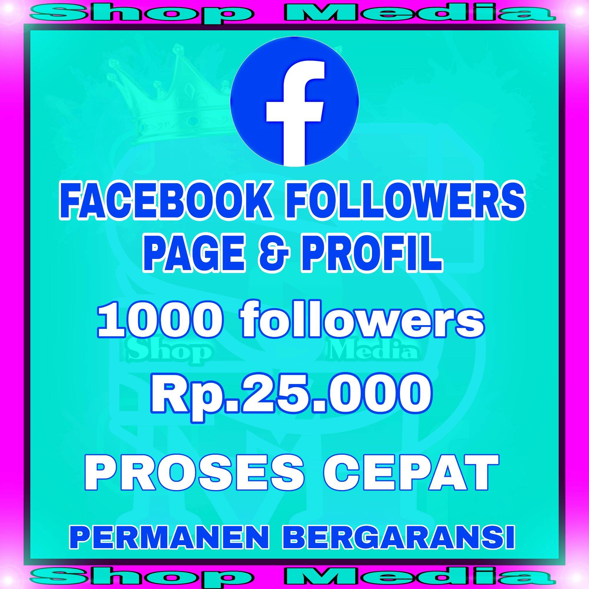 PENGIKUT FACEBOOK FANSPAGE & PROFIL REAL AKUN PERMANEN Harga 3,500 rupiah*Gratis Ongkir