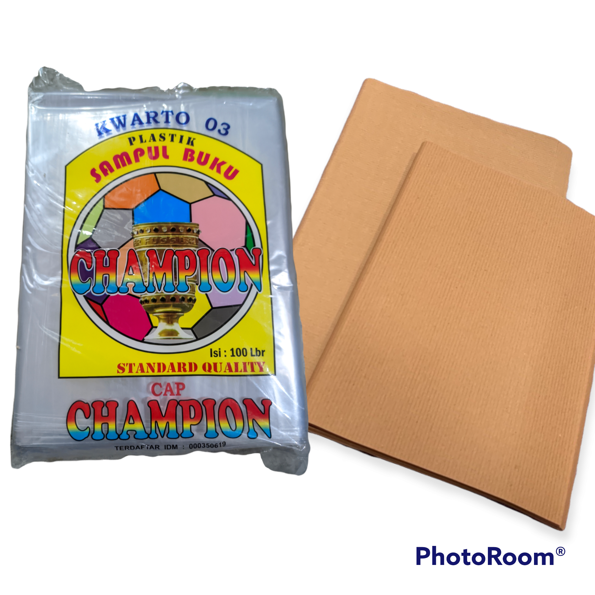 PAKET KERTAS SAMPUL DAN PLASTIK BUKU (10PCS+10PCS)