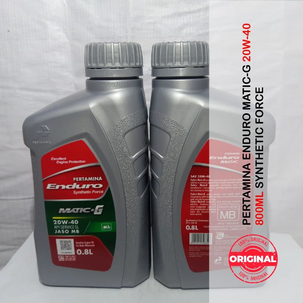 Enduro Matic-G Pertamina 800ml 20w40 Oli Motor Scooter Matik 0.8L ...