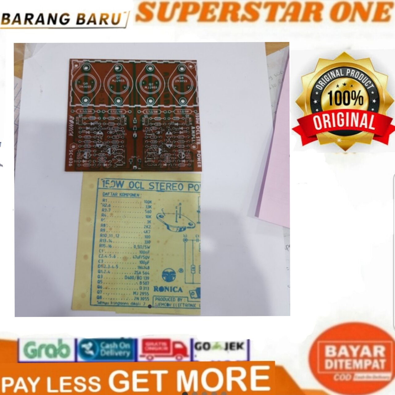 pcb socl 506 pcb power oci pcb power amplifier oci 150w 4tr stereo